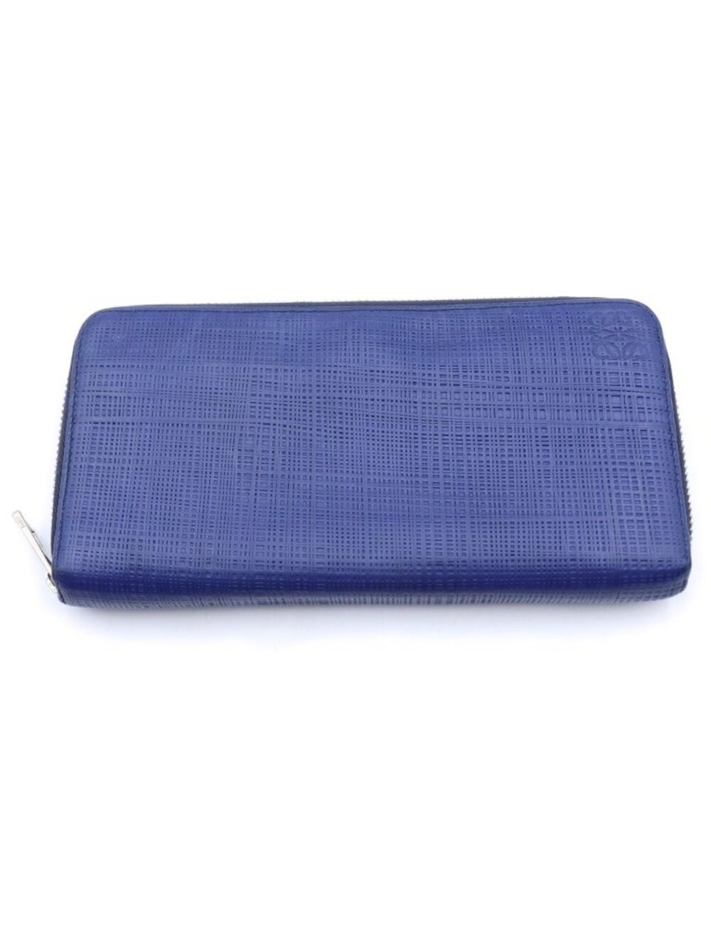 Loewe Anagram Zip Around Wallet Navy